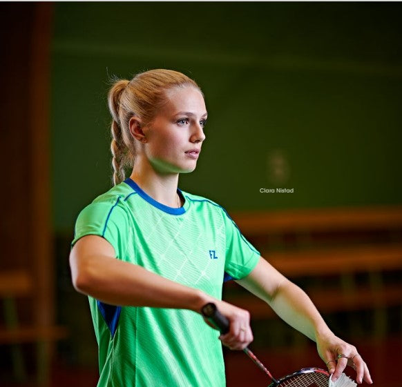 badminton t-shirt, badminton shorts, badminton pants, sportswear for badminton, athletic apparel, performance badminton clothing, breathable badminton clothing, lightweight badminton wear, men's badminton clothing, badminton training wear, badminton gear, sports clothing for badminton, FZ Forza Bacani Women's Badminton T-Shirt