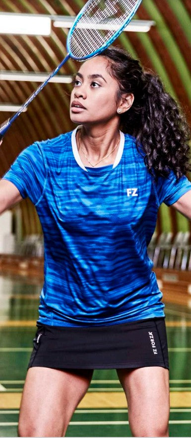 badminton t-shirt, badminton shorts, badminton pants, sportswear for badminton, athletic apparel, performance badminton clothing, breathable badminton clothing, lightweight badminton wear, men's badminton clothing, badminton training wear, badminton gear, sports clothing for badminton,FZ Forza Malay Woman Steel T-Shirt