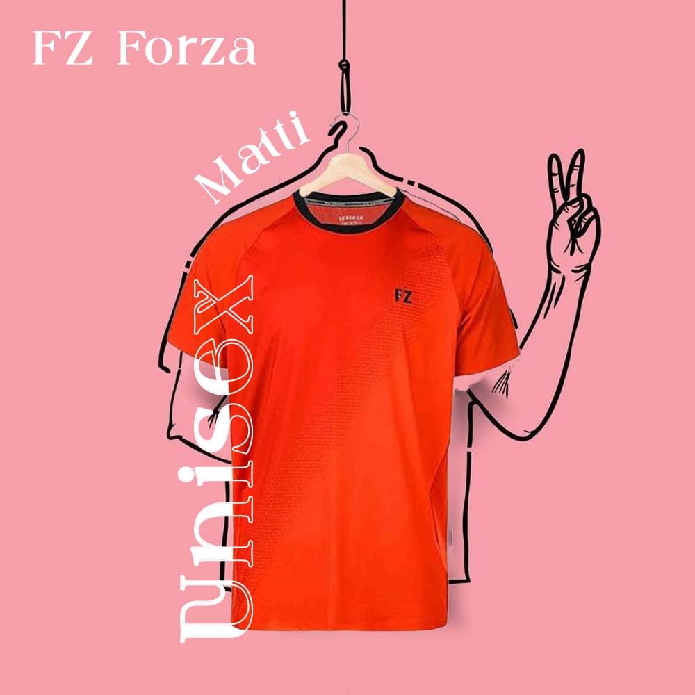 badminton t-shirt, badminton shorts, badminton pants, sportswear for badminton, athletic apparel, performance badminton clothing, breathable badminton clothing, lightweight badminton wear, men's badminton clothing, badminton training wear, badminton gear, sports clothing for badminton, FZ Forza Matti Unisex Badminton T-Shirt
