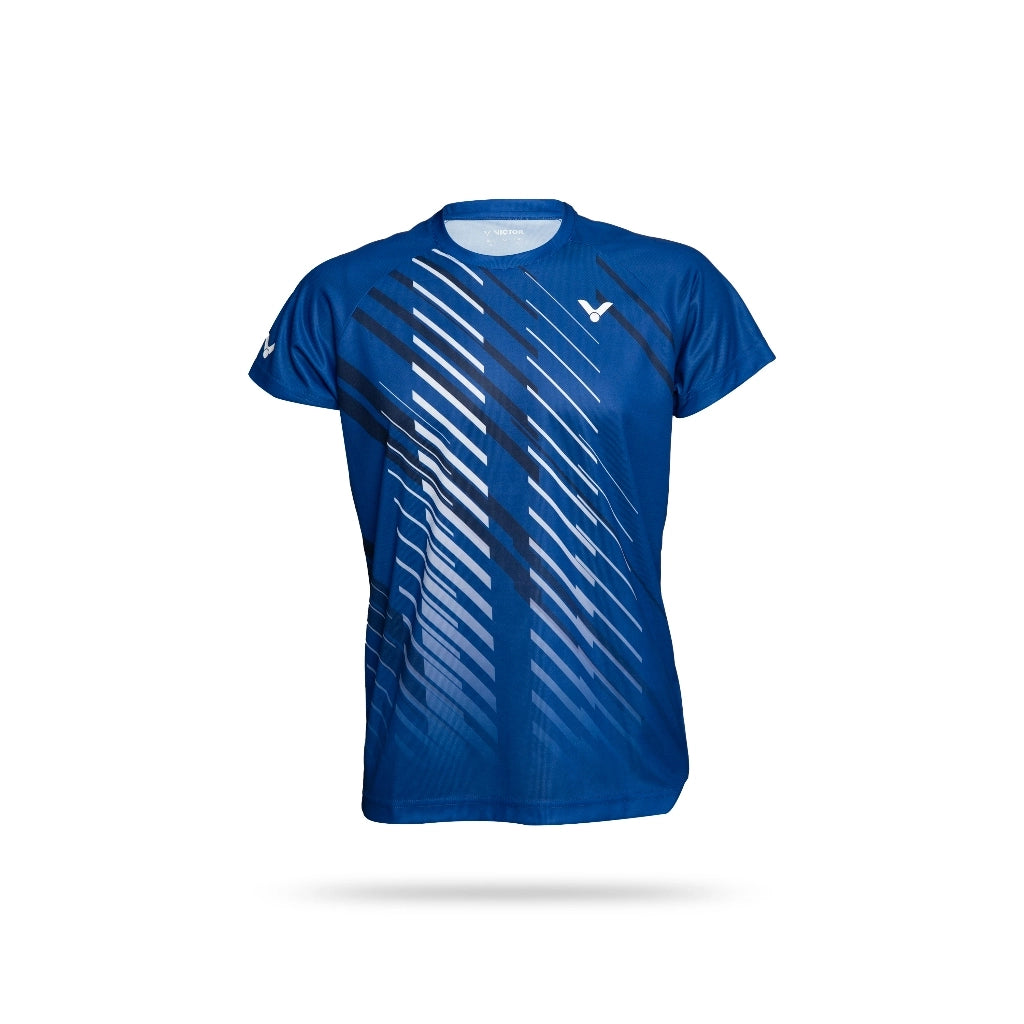 badminton t-shirt, badminton shorts, badminton pants, sportswear for badminton, athletic apparel, performance badminton clothing, breathable badminton clothing, lightweight badminton wear, men's badminton clothing, badminton training wear, badminton gear, sports clothing for badminton, badminton performance apparel, Victor T-39014 Women's Badminton T-Shirt