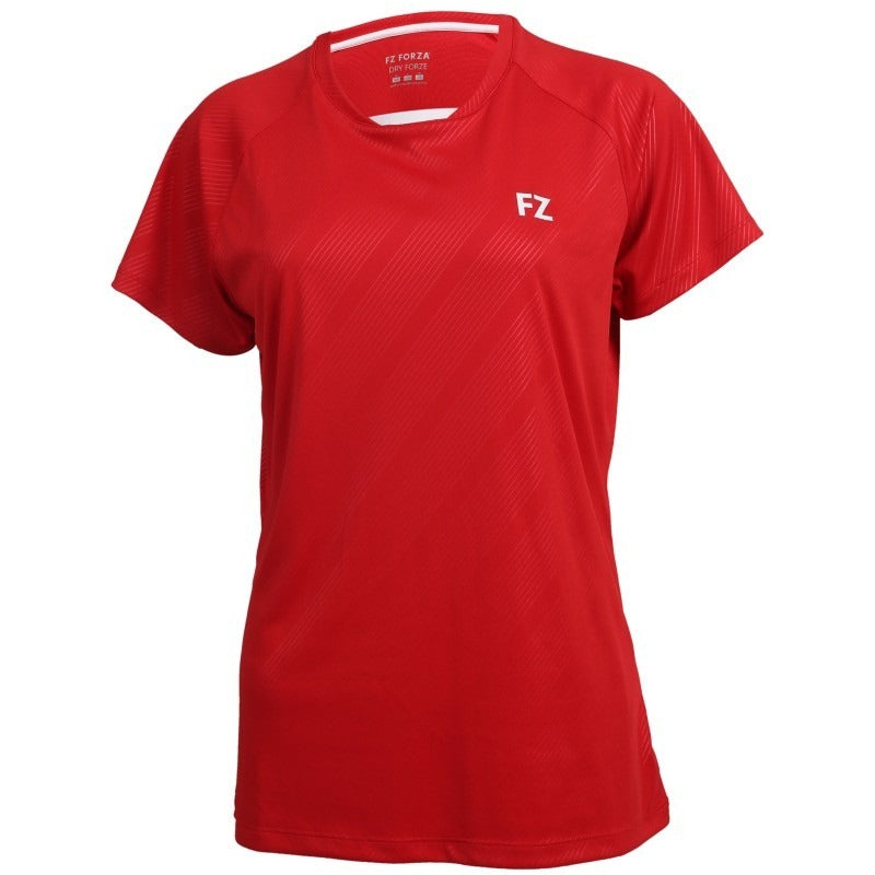 badminton t-shirt, badminton shorts, badminton pants, sportswear for badminton, athletic apparel, performance badminton clothing, breathable badminton clothing, lightweight badminton wear, men's badminton clothing, badminton training wear, badminton gear, sports clothing for badminton, FZ Forza Hedda Women's Badminton T-Shirt