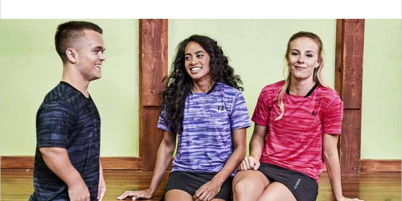 badminton t-shirt, badminton shorts, badminton pants, sportswear for badminton, athletic apparel, performance badminton clothing, breathable badminton clothing, lightweight badminton wear, men's badminton clothing, badminton training wear, badminton gear, sports clothing for badminton, FZ Forza Malone Badminton T-Shirt