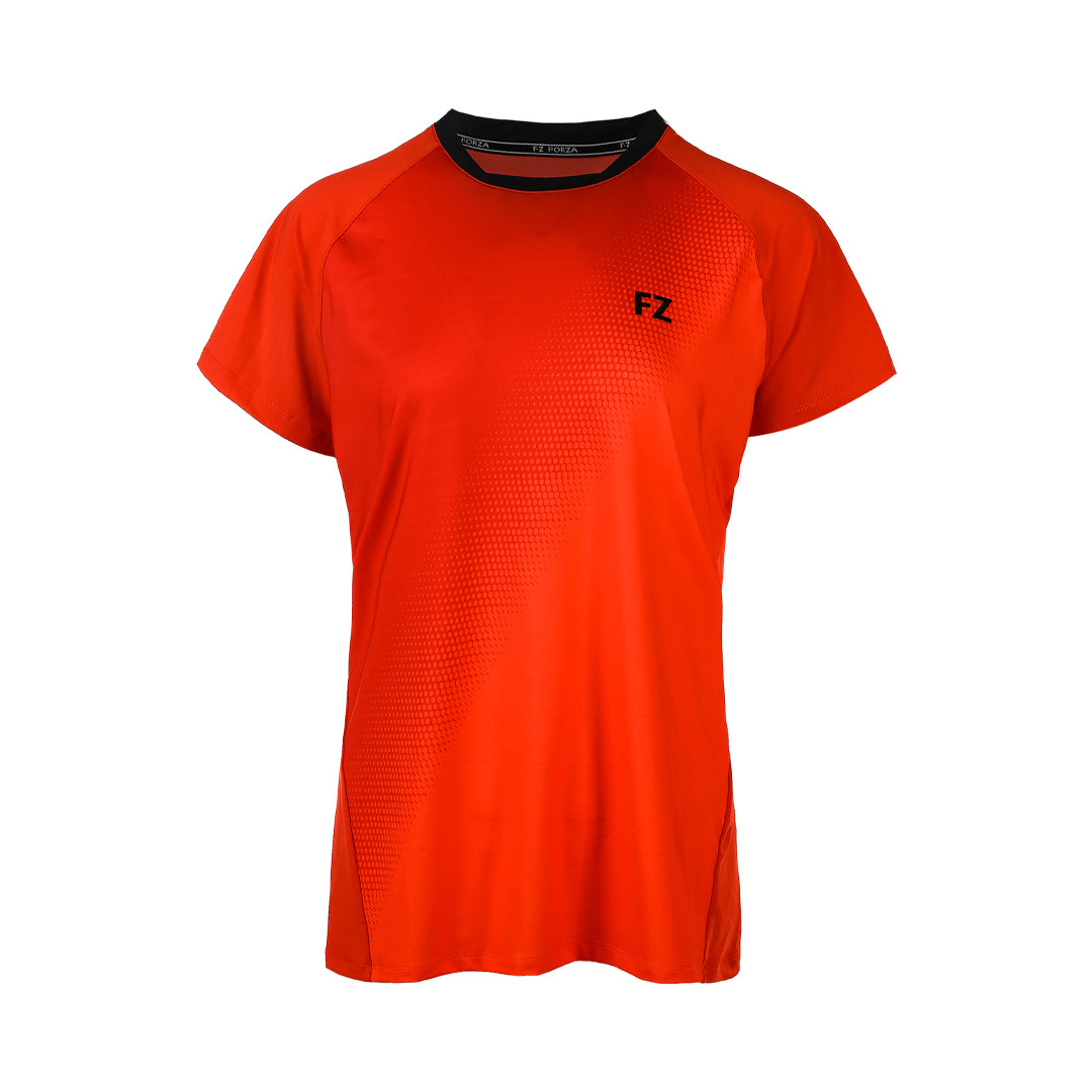 badminton t-shirt, badminton shorts, badminton pants, sportswear for badminton, athletic apparel, performance badminton clothing, breathable badminton clothing, lightweight badminton wear, men's badminton clothing, badminton training wear, badminton gear, sports clothing for badminton,FZ Forza Manna T-Shirt for Women
