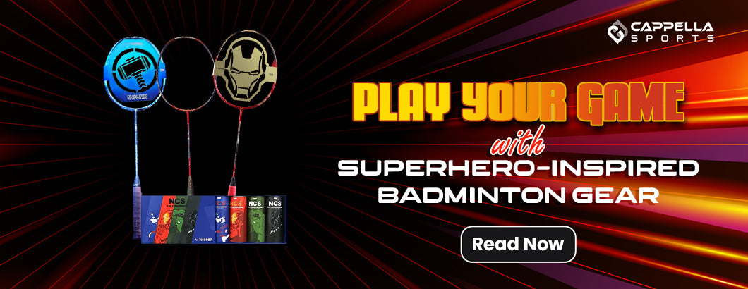Play Your Game with Superhero-Inspired Badminton Gear
