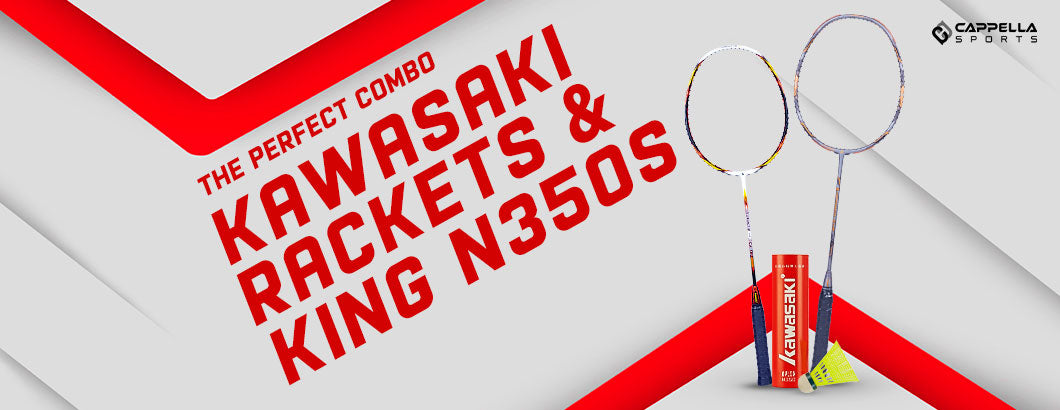 The perfect combo- Kawasaki Racket and N350S Shuttlecock