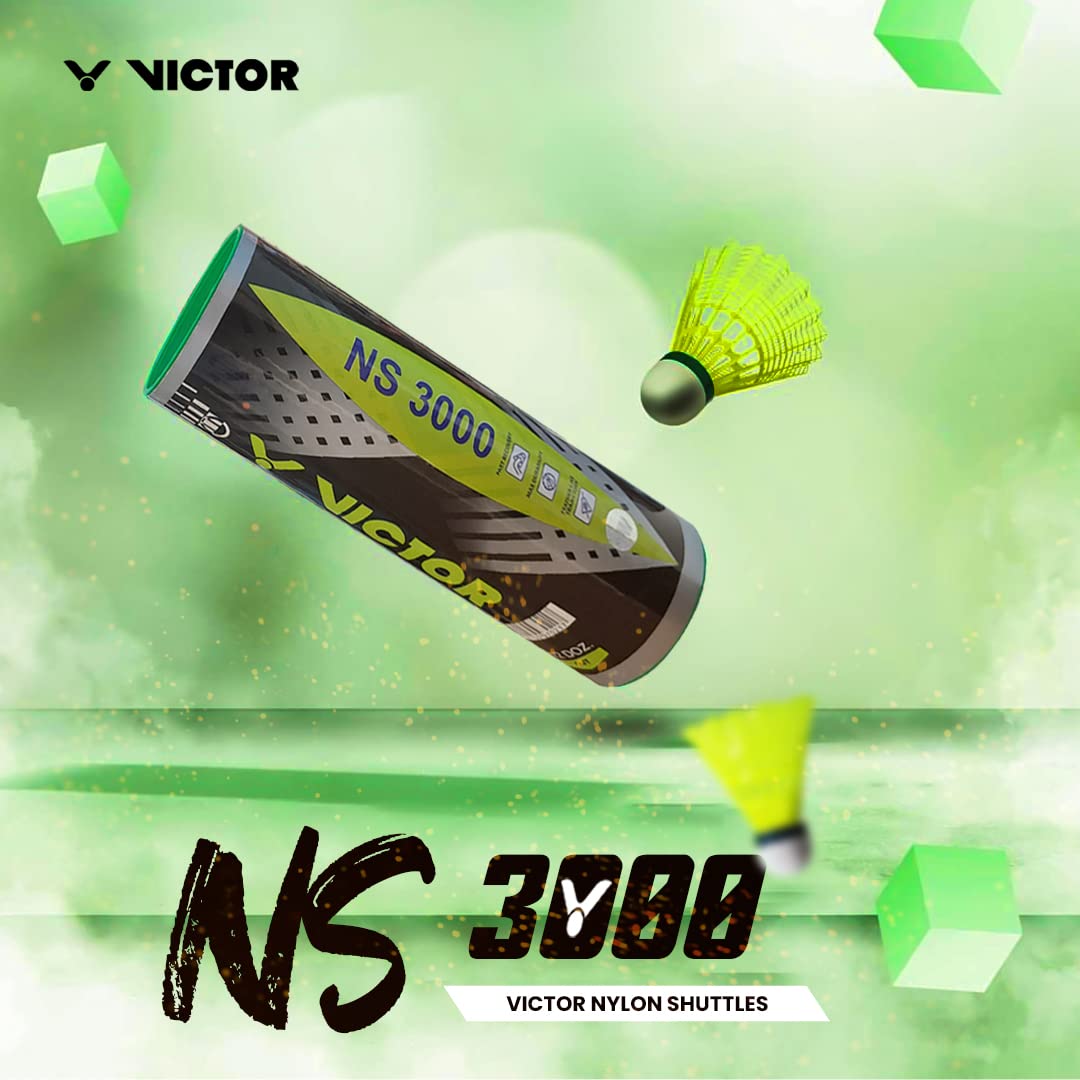 VICTOR NS 3000 6 Pieces Nylon Shuttlecock – Cappella Sports