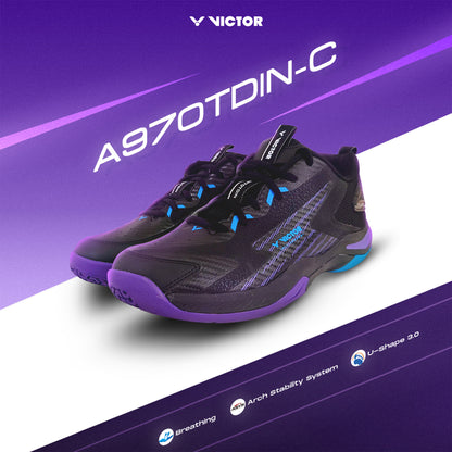 A970TD All-Around Series Badminton Shoes - Black