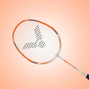 Aura Speed 1 Strung Junior Badminton Racket (Orange)- 5U/G6
