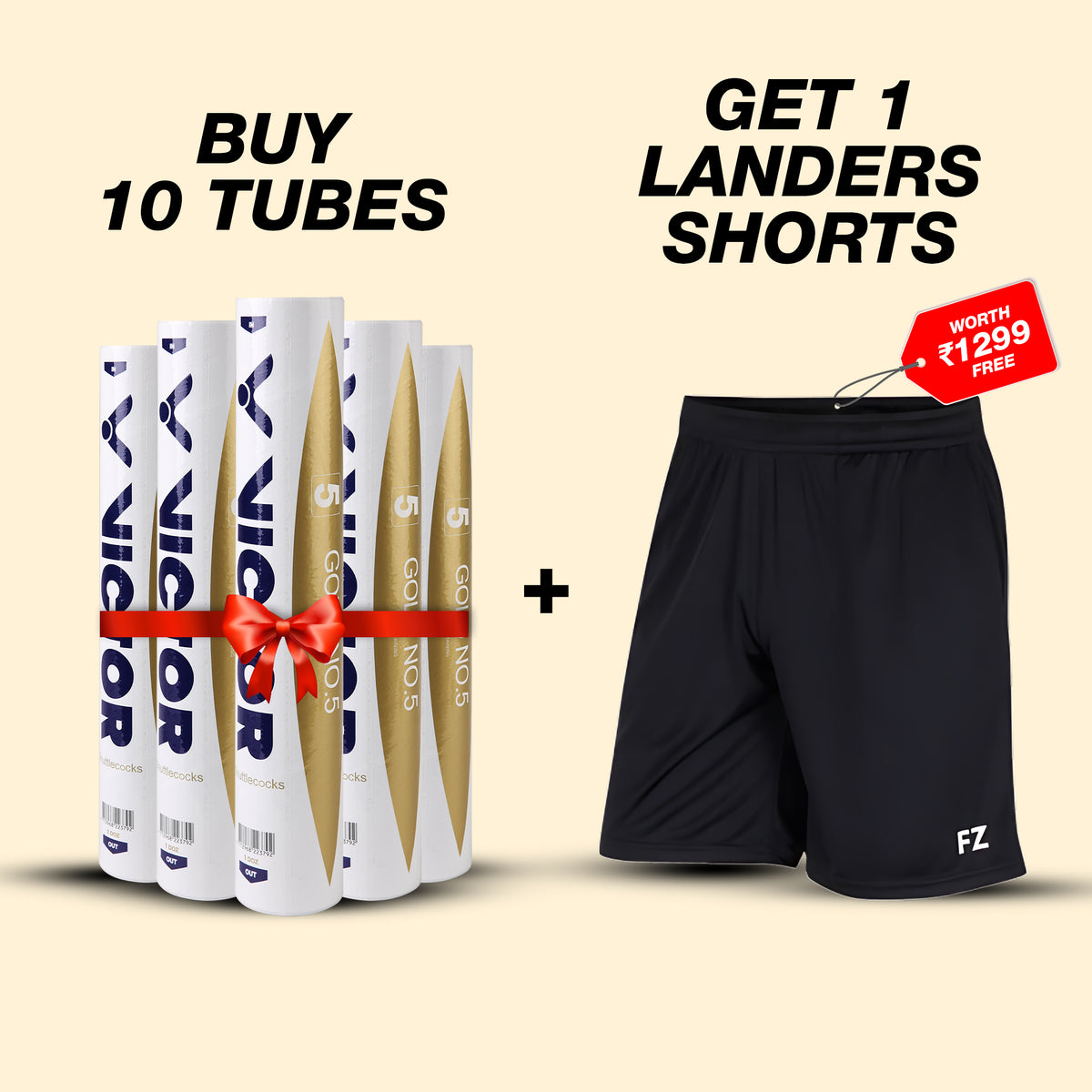 Gold No.5 Premium Feather Shuttlecock |Pack of 12| Match & Training|(Set of 10 Tubes)