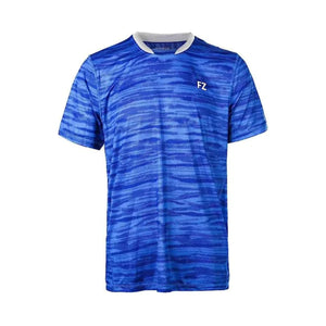 badminton t-shirt, badminton shorts, badminton pants, sportswear for badminton, athletic apparel, performance badminton clothing, breathable badminton clothing, lightweight badminton wear, men's badminton clothing, badminton training wear, badminton gear, sports clothing for badminton, badminton performance apparel, FZ Forza Malone Junior Badminton T-shirt