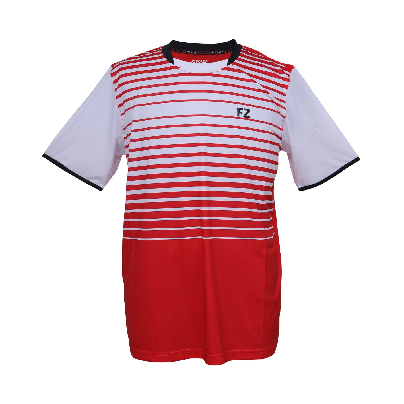 badminton t-shirt, badminton shorts, badminton pants, sportswear for badminton, athletic apparel, performance badminton clothing, breathable badminton clothing, lightweight badminton wear, men's badminton clothing, badminton training wear, badminton gear, sports clothing for badminton,FZ Forza Rio Bianco T-Shirt SS Chinese Red