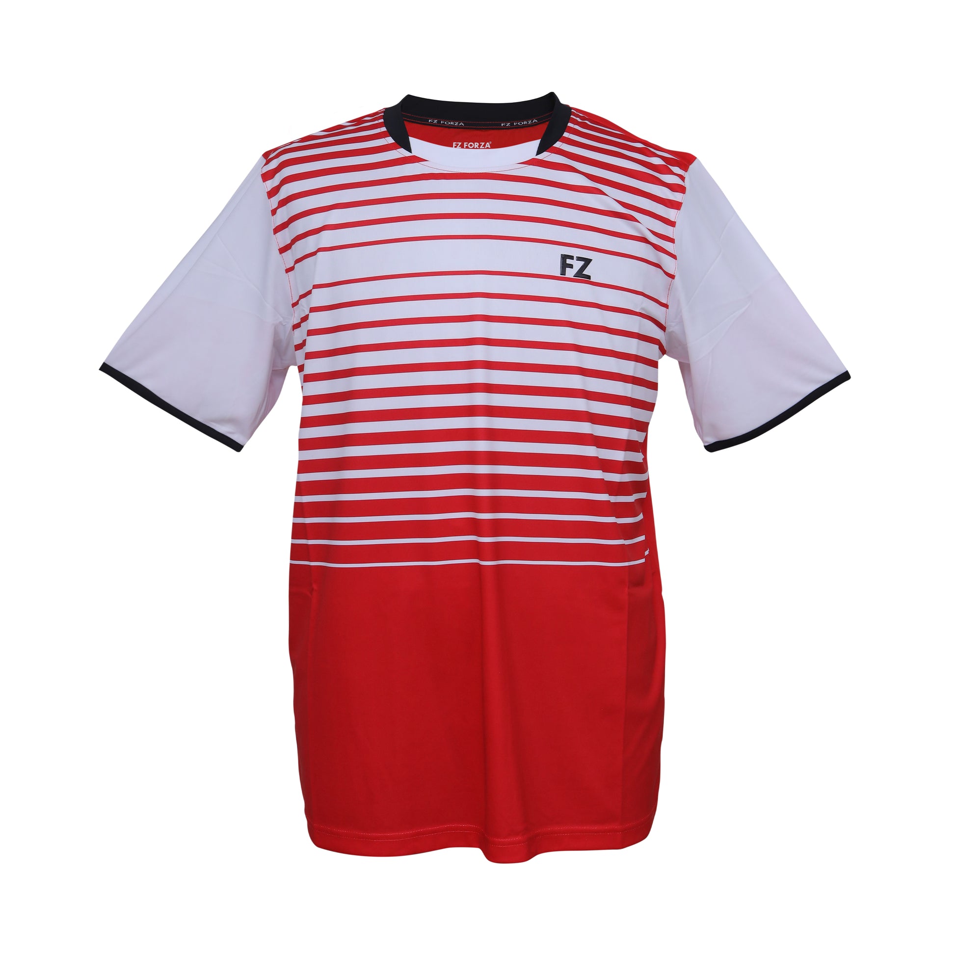 badminton t-shirt, badminton shorts, badminton pants, sportswear for badminton, athletic apparel, performance badminton clothing, breathable badminton clothing, lightweight badminton wear, men's badminton clothing, badminton training wear, badminton gear, sports clothing for badminton,FZ Forza Rio Bianco T-Shirt SS Chinese Red