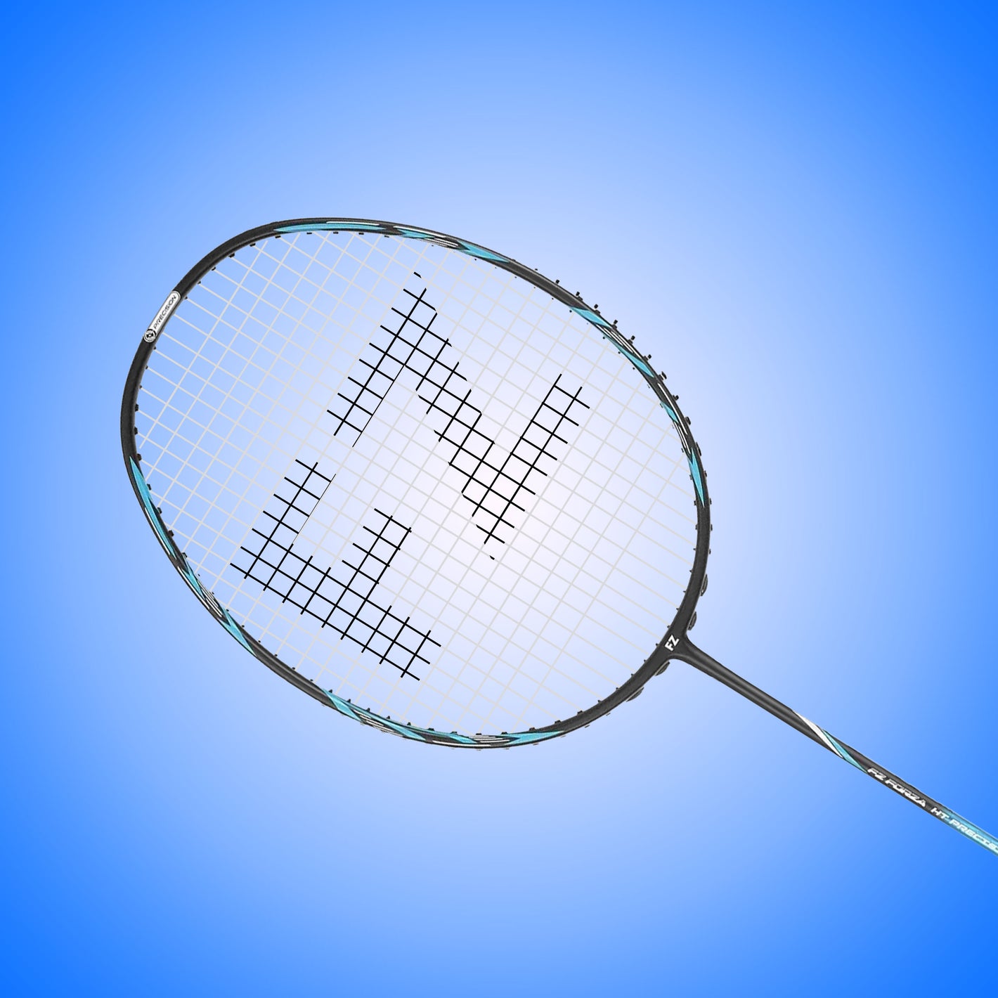 HT Precision 72F Strung Badminton Racket( Light Blue) - 4U/G5