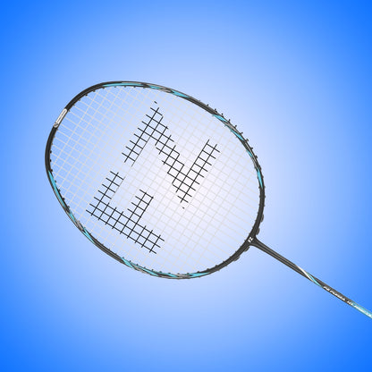 HT Precision 72F Strung Badminton Racket( Light Blue) - 4U/G5