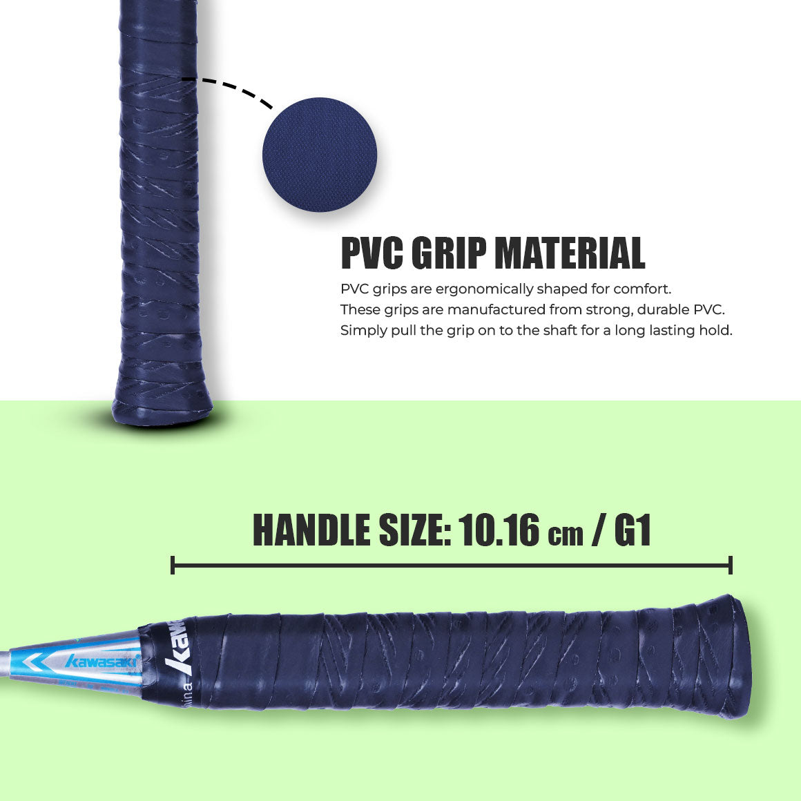 KBC 6990 Unstrung Badminton Racket (Blue) - 3U/G1