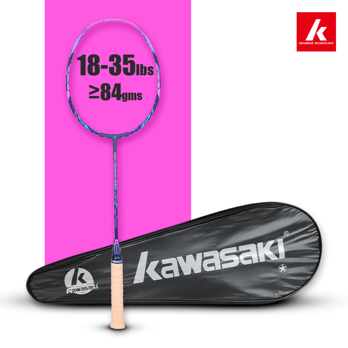 Kawasaki High Tension G30 Unstrung Badminton Racket - Precision