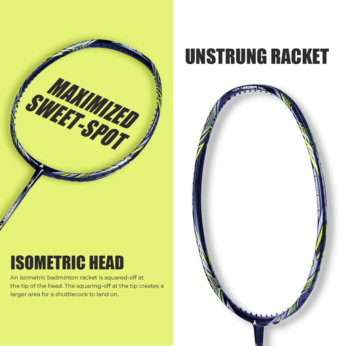 Badminton Racket, Best Badminton Racket, Lightweight Badminton Racket, Professional Badminton Racket, Power Badminton Racket, Control Badminton Racket, Speed Badminton Racket, High-Performance Racket, Carbon Fiber Racket, Graphite Racket, Beginner Badminton Racket, Advanced Badminton Racket, Badminton Racket for Men, Badminton Racket for Women, Singles Badminton Racket, Doubles Badminton Racket, Unstrung Badminton Racket, Strung Badminton Racket, Kawasaki NEZER 19 II Green Badminton Racket