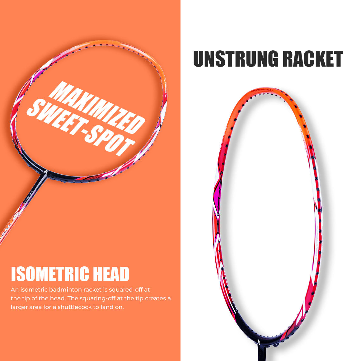 Kawasaki Navigator-3260 Orange Badminton Racket - Precision