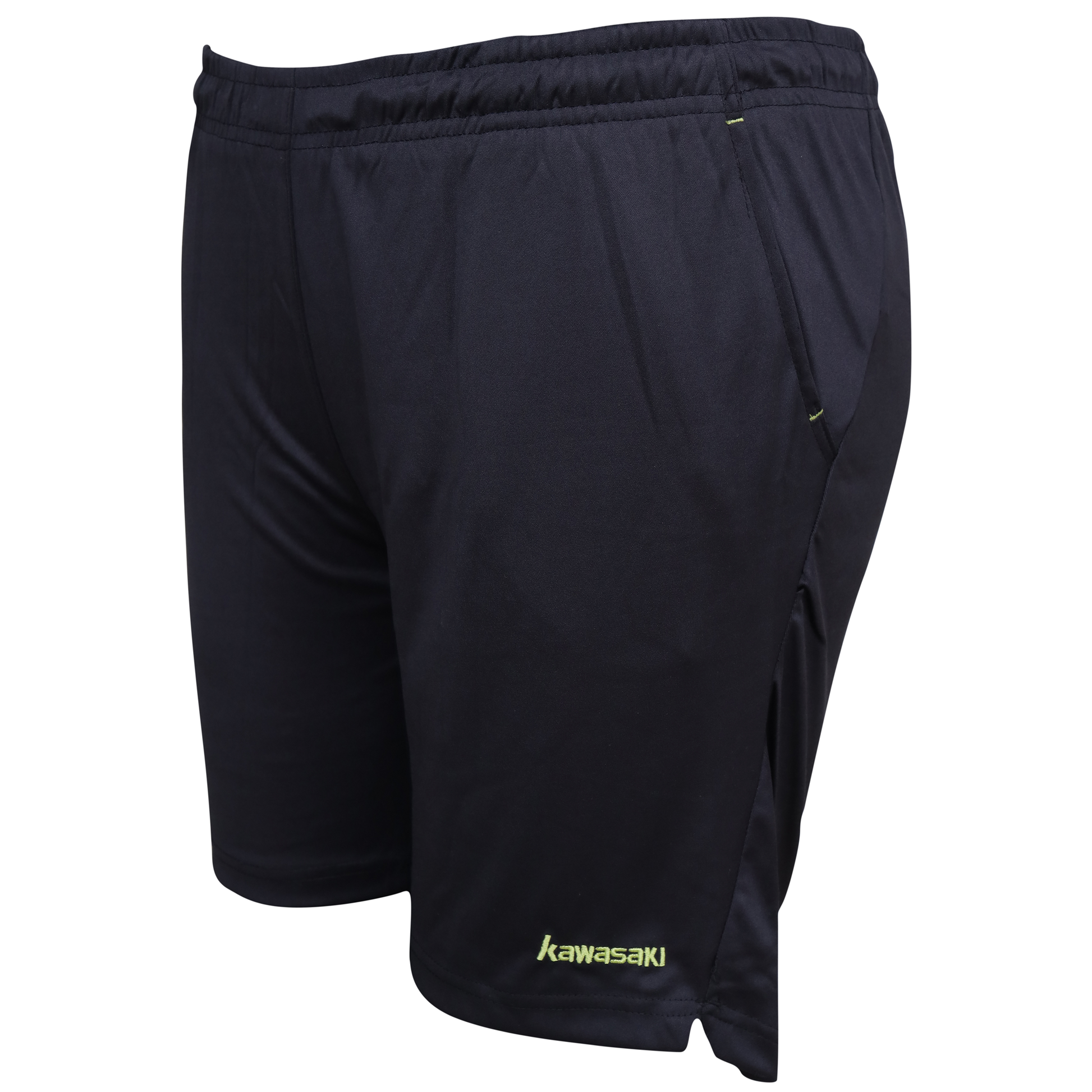 badminton t-shirt, badminton shorts, badminton pants, sportswear for badminton, athletic apparel, performance badminton clothing, breathable badminton clothing, lightweight badminton wear, men's badminton clothing, badminton training wear, badminton gear, sports clothing for badminton, badminton performance apparel, Kawasaki ST-13391C Men’s Black Shorts