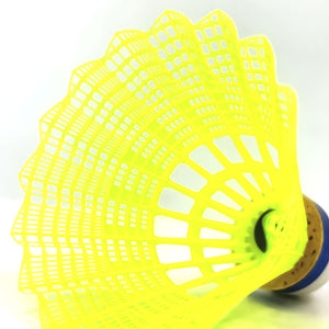 NS 10 Nylon Badminton Shuttlecock, Medium Speed (6 Pieces)