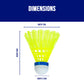 NS 10 Nylon Badminton Shuttlecock, Medium Speed (6 Pieces)