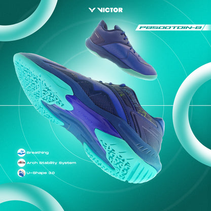 Victor P8500TD-IN-B Badminton Shoes-Navy Blue