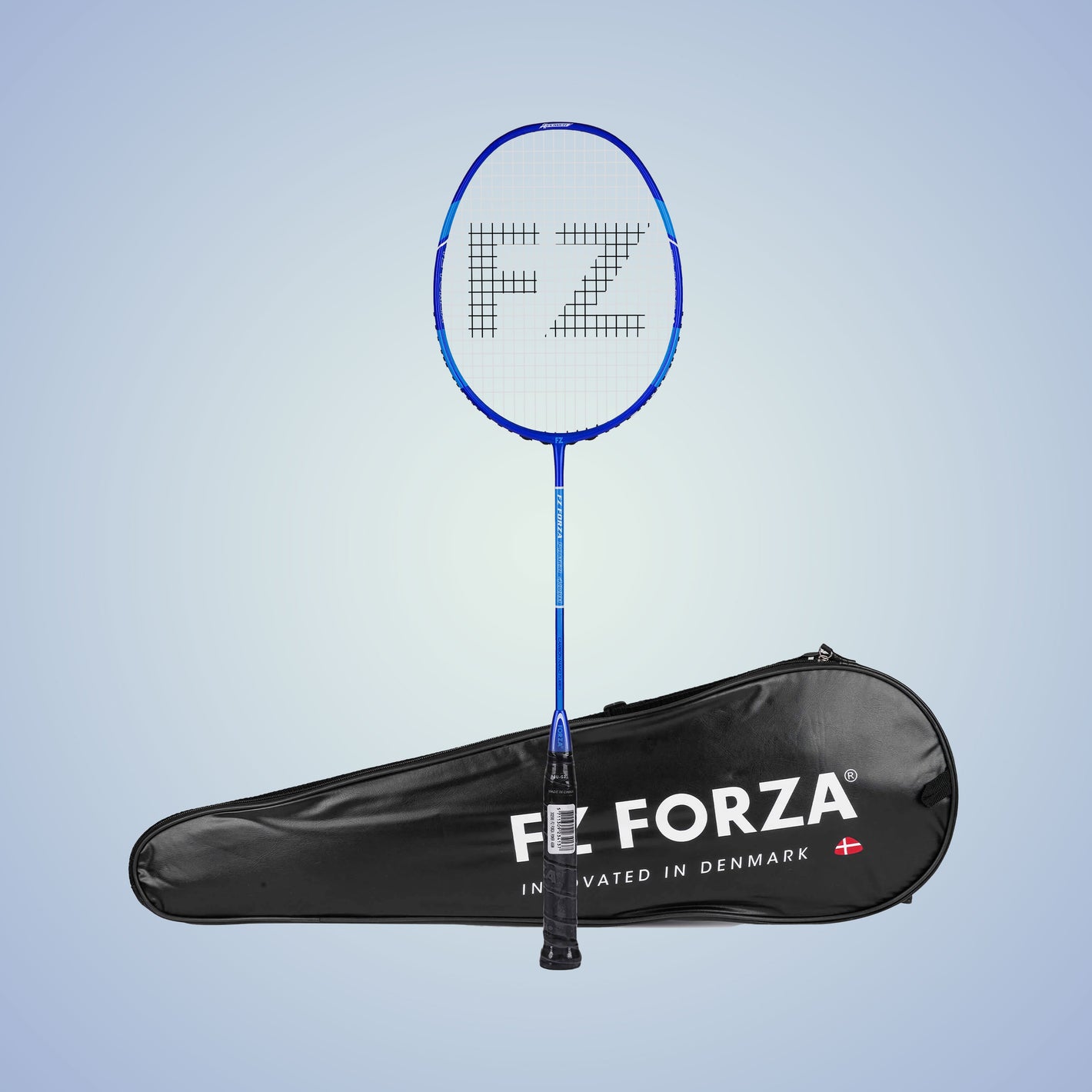 Power 488M Strung Attacking Badminton Racket (Sky Blue) - 3U/G5
