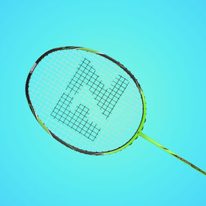 Precision X3 Strung Badminton Racket (Bright Green)