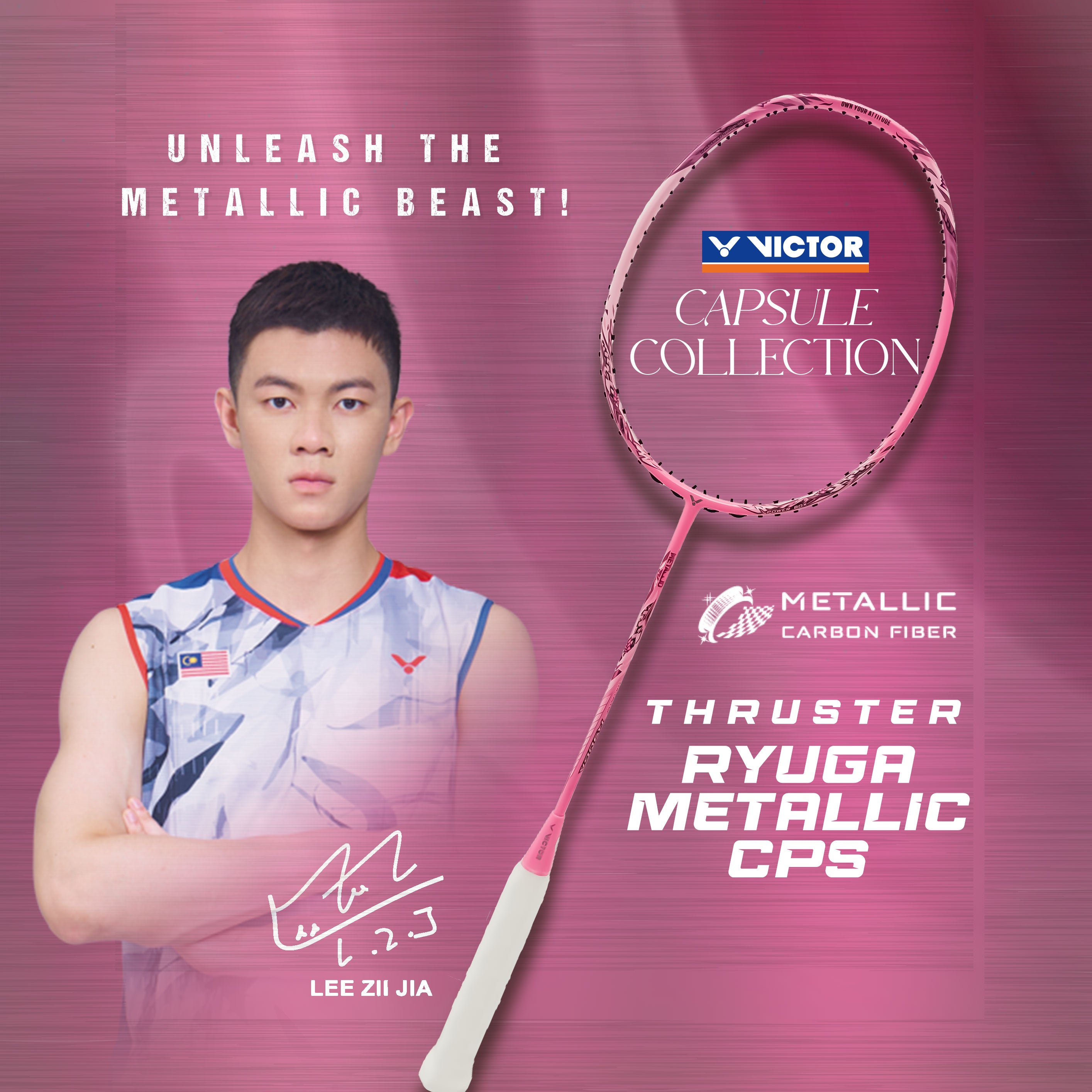 Thruster K Ryuga Metallic Capsule Collection (Flamingo Pink) Preferred