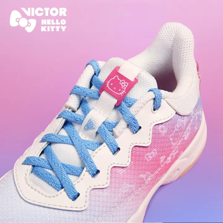 Victor X Hello Kitty KT-JR L Junior Badminton Shoes for Girls