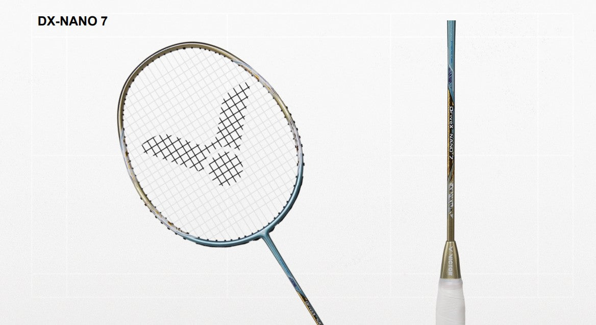 Badminton Racket, Best Badminton Racket, Lightweight Badminton Racket, Professional Badminton Racket, Power Badminton Racket, Control Badminton Racket, Speed Badminton Racket, High-Performance Racket, Carbon Fiber Racket, Graphite Racket, Beginner Badminton Racket, Advanced Badminton Racket, Badminton Racket for Men, Badminton Racket for Women, Singles Badminton Racket, Doubles Badminton Racket, Unstrung Badminton Racket, Strung Badminton Racket,  VICTOR DX-Nano7-V Drive X Series G5 4U Strung Professional B