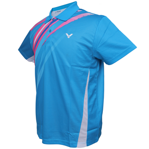 badminton t-shirt, badminton shorts, badminton pants, sportswear for badminton, athletic apparel, performance badminton clothing, breathable badminton clothing, lightweight badminton wear, men's badminton clothing, badminton training wear, badminton gear, sports clothing for badminton,VICTOR Printed Men’s Round Neck Badminton T-Shirt