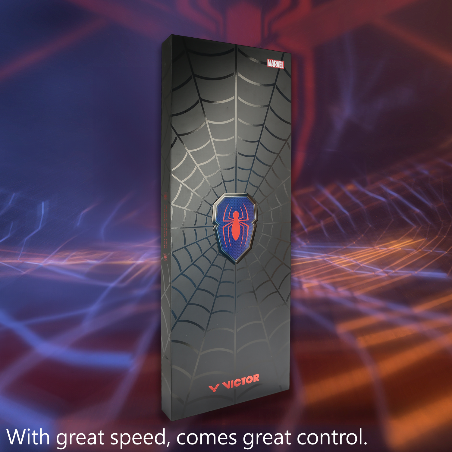 VICTOR X Spider-Man Auraspeed 4U Badminton Racket Set – Free Core