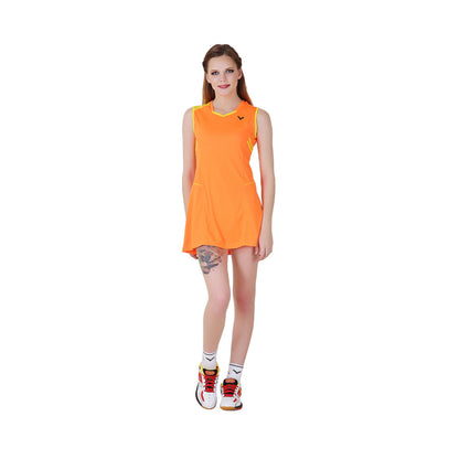 badminton t-shirt, badminton shorts, badminton pants, sportswear for badminton, athletic apparel, performance badminton clothing, breathable badminton clothing, lightweight badminton wear, men's badminton clothing, badminton training wear, badminton gear, sports clothing for badminton, badminton performance apparel, Victor K-71307 Women Badminton Dress