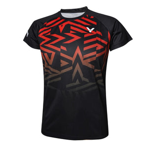 badminton t-shirt, badminton shorts, badminton pants, sportswear for badminton, athletic apparel, performance badminton clothing, breathable badminton clothing, lightweight badminton wear, men's badminton clothing, badminton training wear, badminton gear, sports clothing for badminton, badminton performance apparel, Victor T-39011-C Women's Badminton Jersey