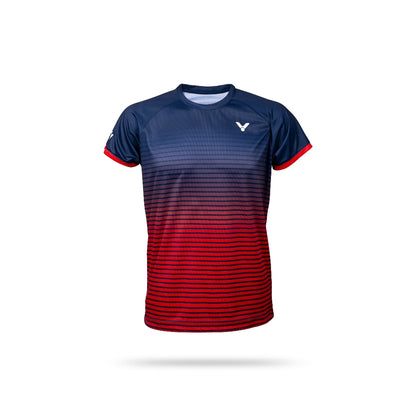 badminton t-shirt, badminton shorts, badminton pants, sportswear for badminton, athletic apparel, performance badminton clothing, breathable badminton clothing, lightweight badminton wear, men's badminton clothing, badminton training wear, badminton gear, sports clothing for badminton, badminton performance apparel, Victor T-39014 Women's Badminton T-Shirt