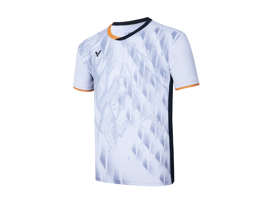 badminton t-shirt, badminton shorts, badminton pants, sportswear for badminton, athletic apparel, performance badminton clothing, breathable badminton clothing, lightweight badminton wear, men's badminton clothing, badminton training wear, badminton gear, sports clothing for badminton, Victor T-45000 TD Men's Badminton T-Shirt