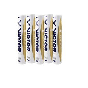 Gold No.5 Premium Feather Shuttlecock |Pack of 12| Match & Training|(Set of 5 Tubes)