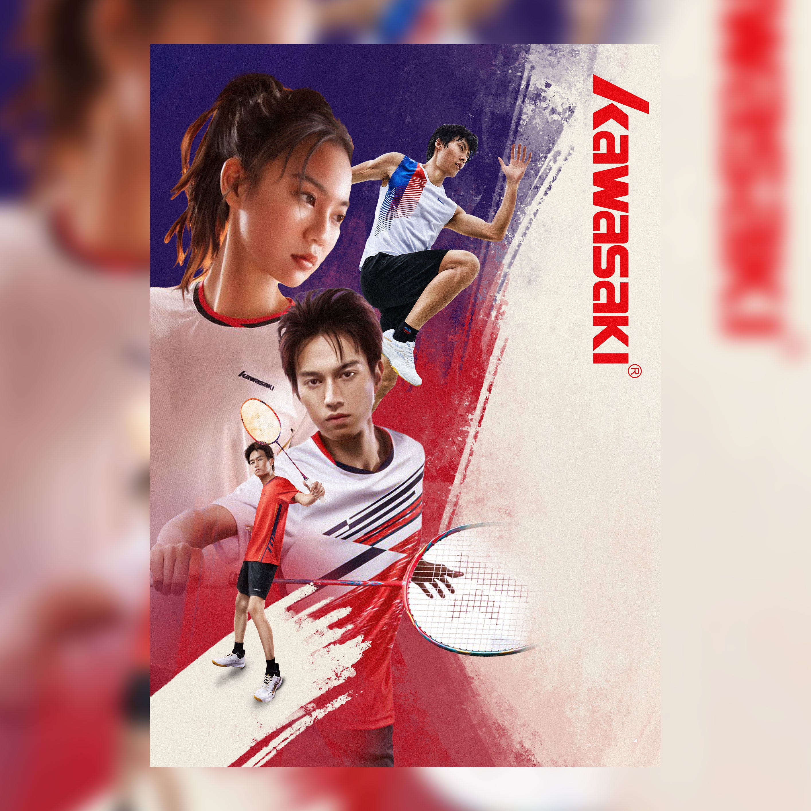 Kawasaki Firefox-570 Unstrung Badminton Racket - Power & Precision Kawasaki Firefox-570 Unstrung Badminton Racket - Power & Precision