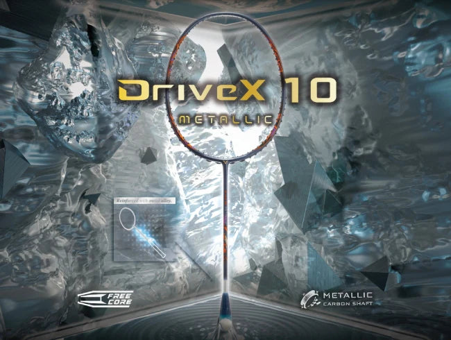 Drivex-10METALLIC-B G5 Unstrung Professional Badminton Racket