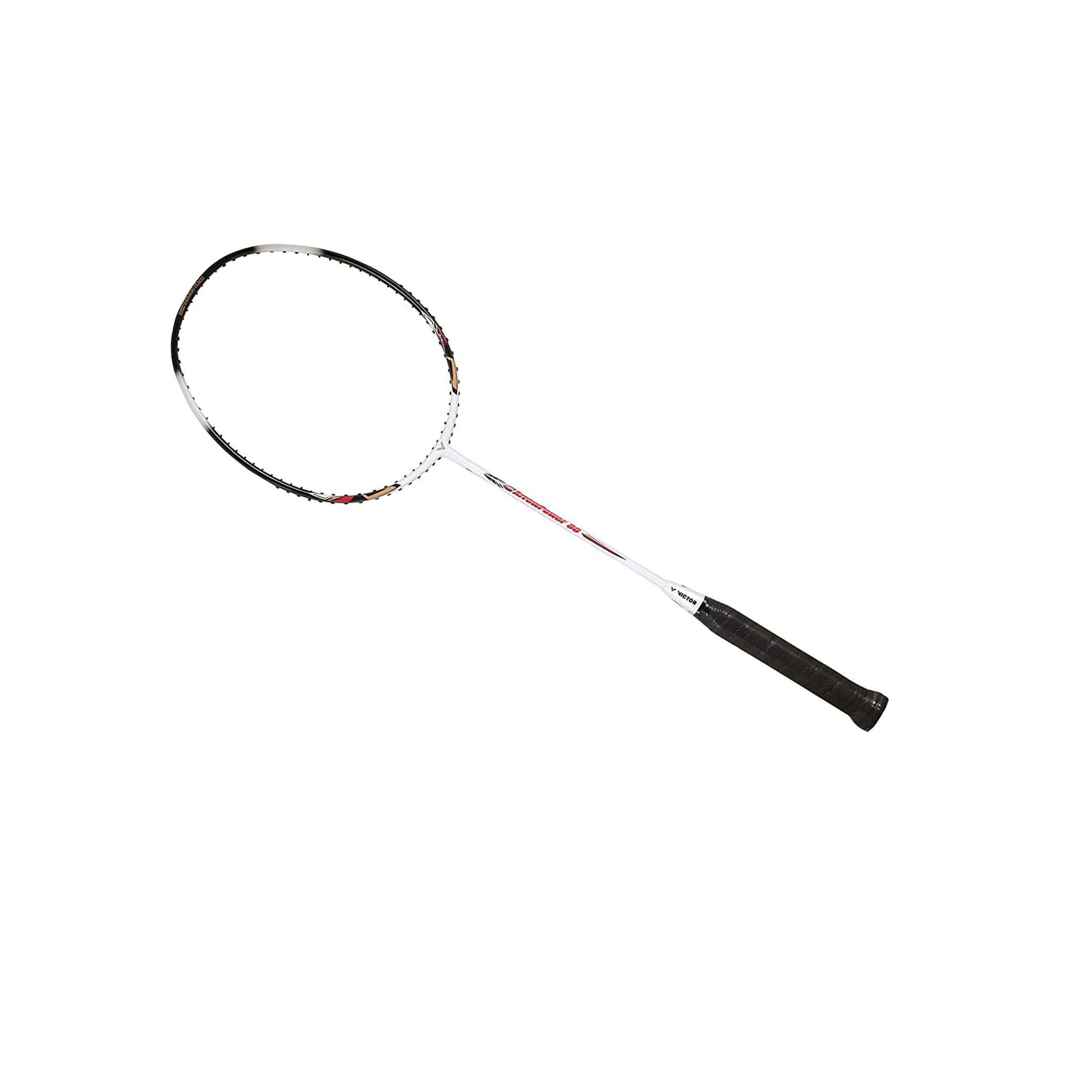 VICTOR Arrow Power 80 UnStrung Badminton Racket (White/Black) Cappella Sports