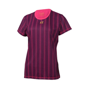 badminton t-shirt, badminton shorts, badminton pants, sportswear for badminton, athletic apparel, performance badminton clothing, breathable badminton clothing, lightweight badminton wear, men's badminton clothing, badminton training wear, badminton gear, sports clothing for badminton, FZ Forza Bergana Women Badminton T-Shirt