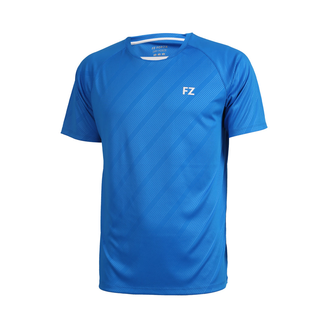 badminton t-shirt, badminton shorts, badminton pants, sportswear for badminton, athletic apparel, performance badminton clothing, breathable badminton clothing, lightweight badminton wear, men's badminton clothing, badminton training wear, badminton gear, sports clothing for badminton, FZ Forza Hector Badminton T-Shirt