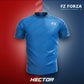 badminton t-shirt, badminton shorts, badminton pants, sportswear for badminton, athletic apparel, performance badminton clothing, breathable badminton clothing, lightweight badminton wear, men's badminton clothing, badminton training wear, badminton gear, sports clothing for badminton, FZ Forza Hector Badminton T-Shirt