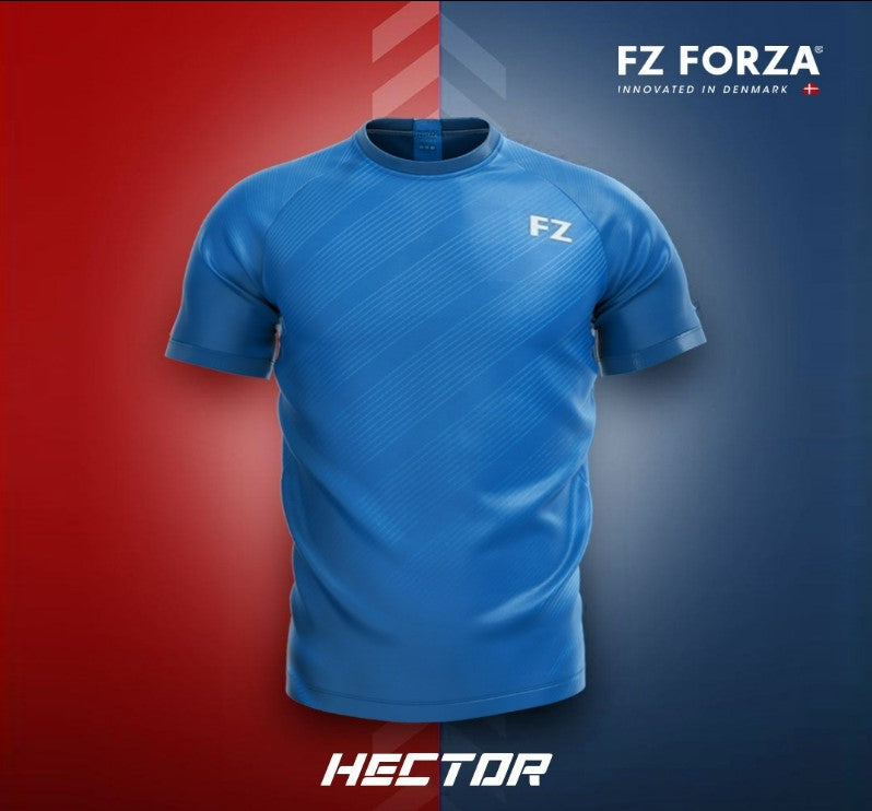 badminton t-shirt, badminton shorts, badminton pants, sportswear for badminton, athletic apparel, performance badminton clothing, breathable badminton clothing, lightweight badminton wear, men's badminton clothing, badminton training wear, badminton gear, sports clothing for badminton, FZ Forza Hector Badminton T-Shirt