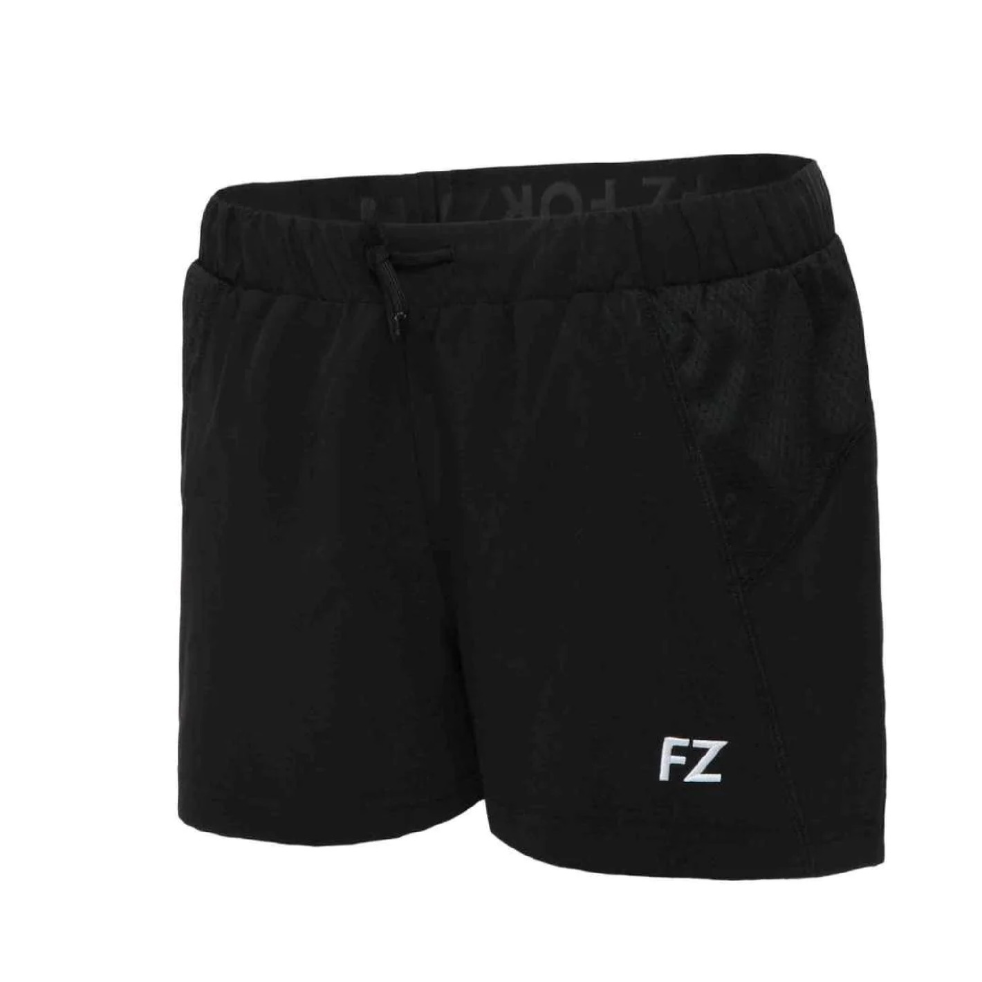 badminton t-shirt, badminton shorts, badminton pants, sportswear for badminton, athletic apparel, performance badminton clothing, breathable badminton clothing, lightweight badminton wear, men's badminton clothing, badminton training wear, badminton gear, sports clothing for badminton, FZ Forza Lana Black Badminton Shorts