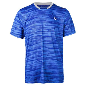 badminton t-shirt, badminton shorts, badminton pants, sportswear for badminton, athletic apparel, performance badminton clothing, breathable badminton clothing, lightweight badminton wear, men's badminton clothing, badminton training wear, badminton gear, sports clothing for badminton, FZ Forza Malone Badminton T-Shirt