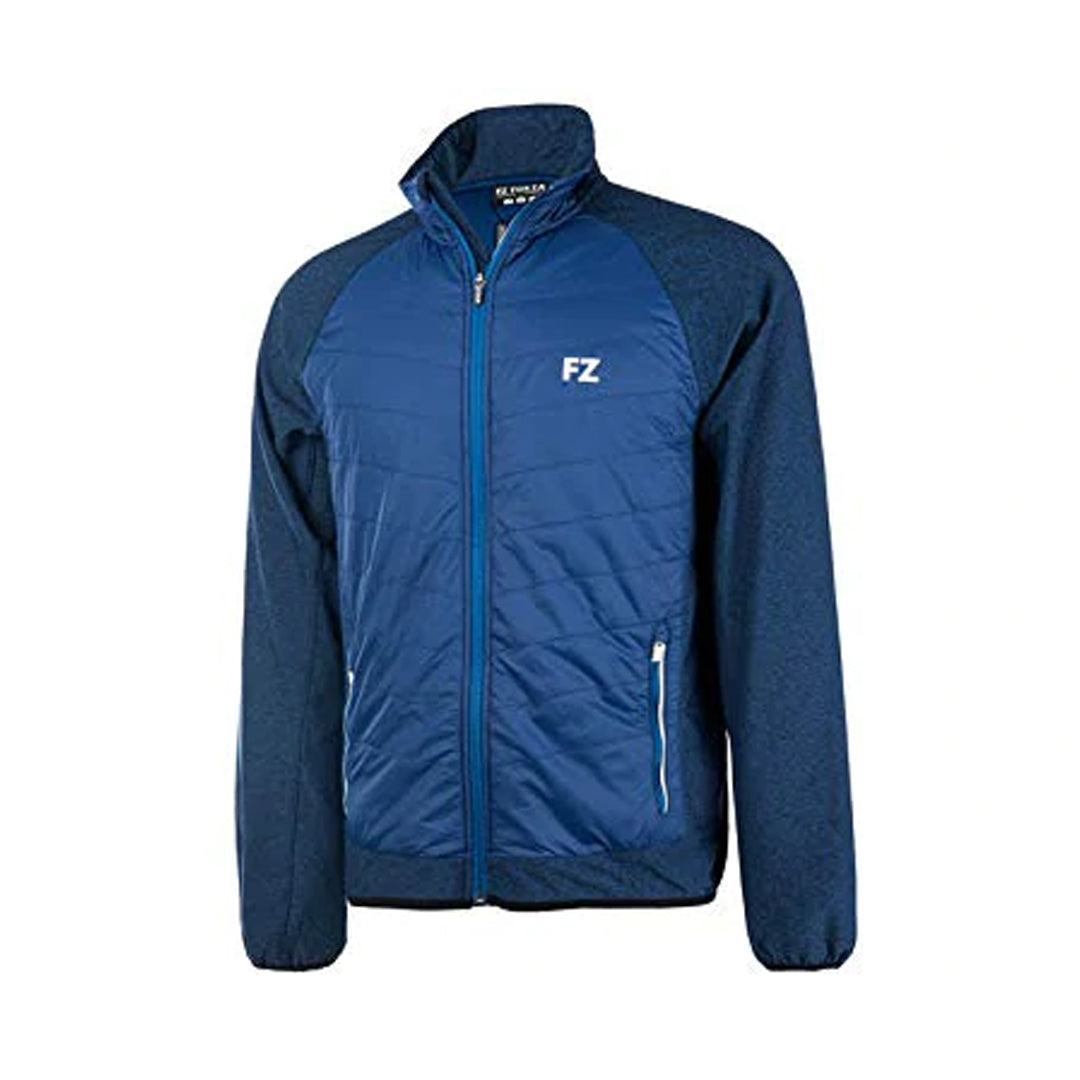 badminton t-shirt, badminton shorts, badminton pants, sportswear for badminton, athletic apparel, performance badminton clothing, breathable badminton clothing, lightweight badminton wear, men's badminton clothing, badminton training wear, badminton gear, sports clothing for badminton, FZ Forza Player Quilted Badminton Jacket