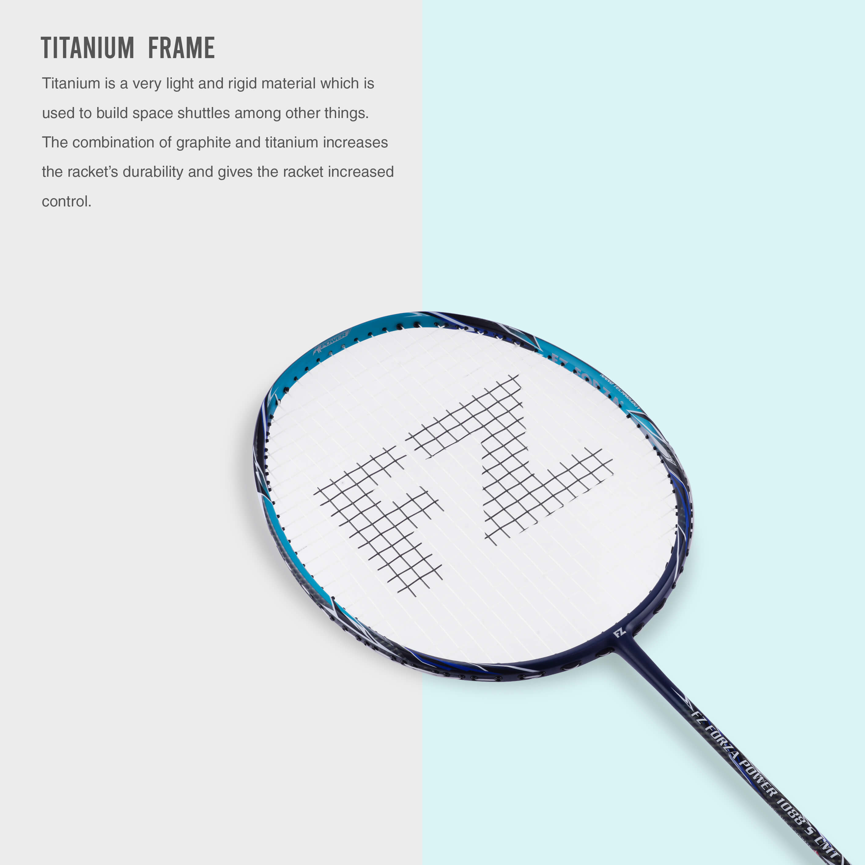 Power 1088 S LMT Strung Attacking Badminton Racket Estate Blue