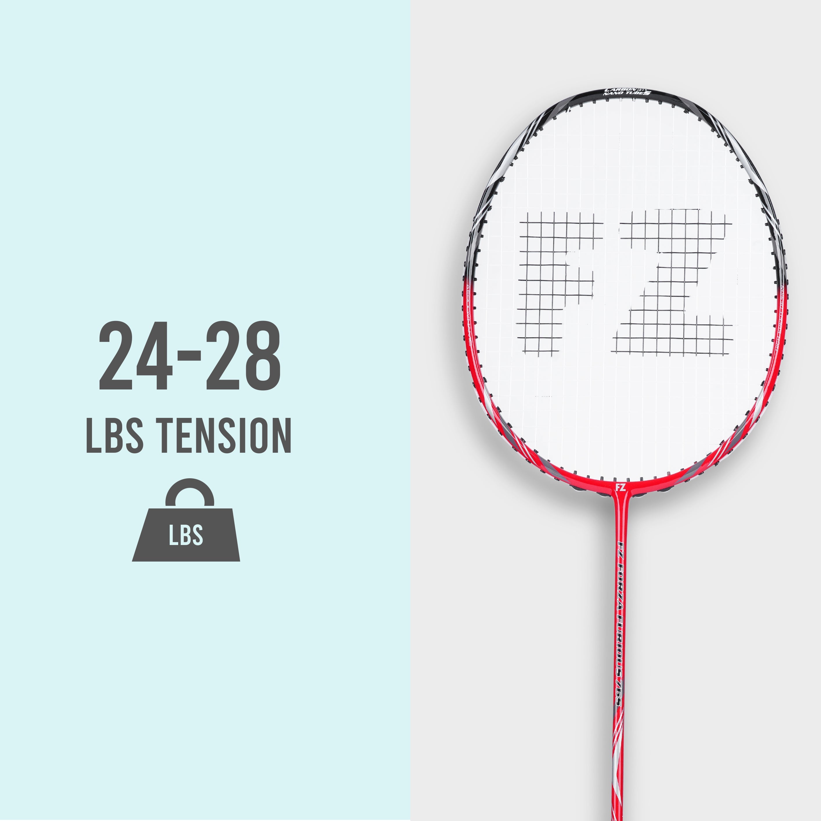 Get Your FZ FORZA Furious 76 S Strung Badminton Racket - Chinese Red